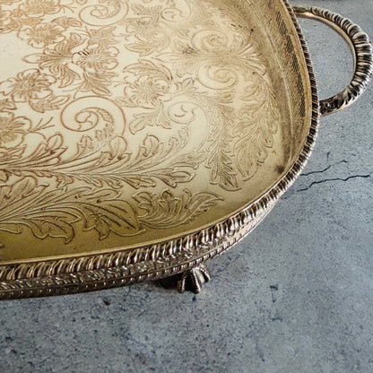 The Director Melanie- Vintage Silver Plate Tray
