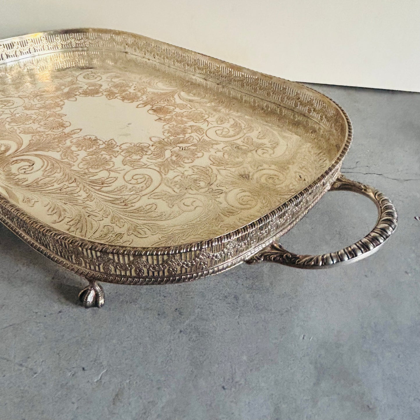 The Director Melanie- Vintage Silver Plate Tray
