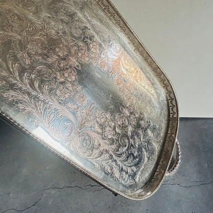 The Director Melanie- Vintage Silver Plate Tray