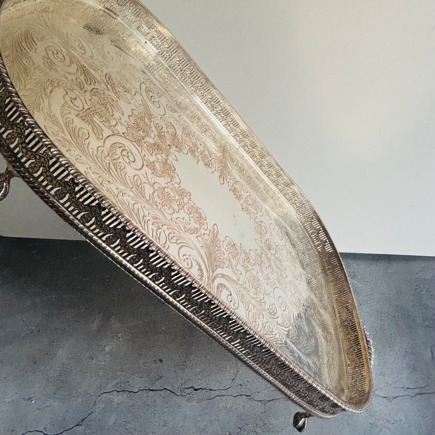 The Director Melanie- Vintage Silver Plate Tray