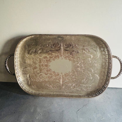 The Director Melanie- Vintage Silver Plate Tray