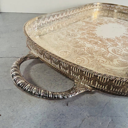 The Director Melanie- Vintage Silver Plate Tray