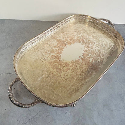 The Director Melanie- Vintage Silver Plate Tray
