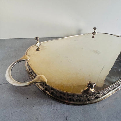 The Director Melanie- Vintage Silver Plate Tray