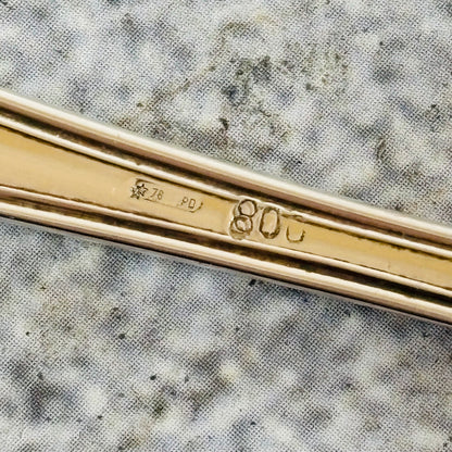 Silver Ice Cream Spoons Italian silver 800 | The Urban Vintage Affair