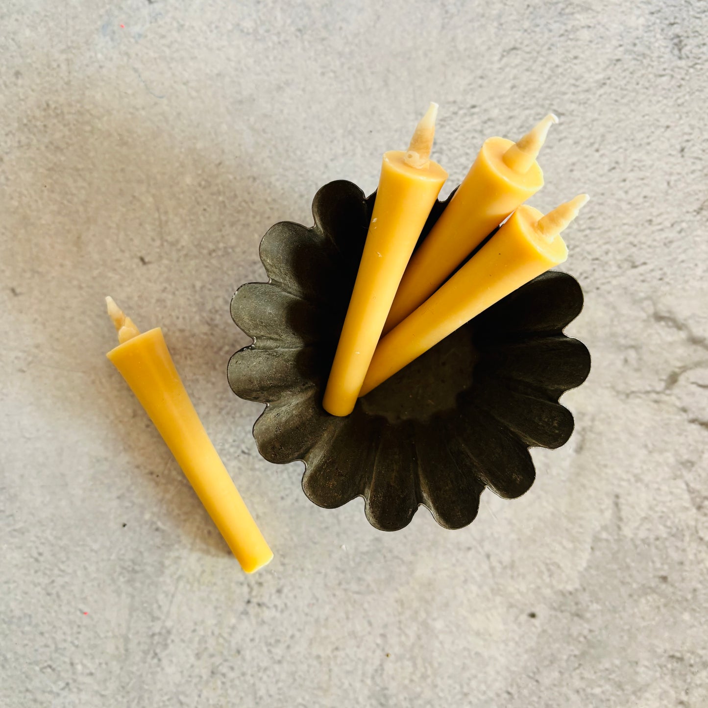 Miniature Hand Dipped Japanese Rice Wax Candles | The Urban Vintage Affair