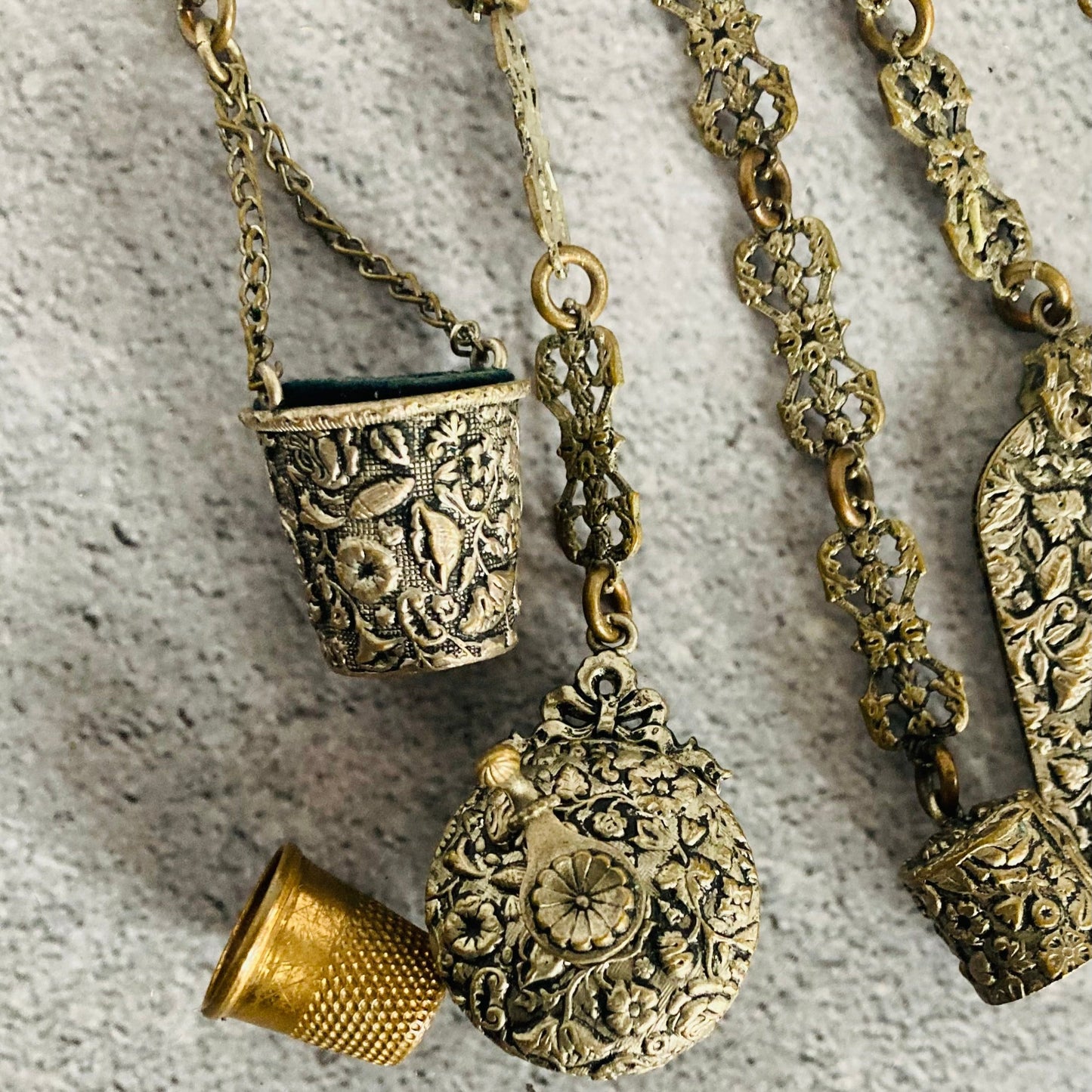 Victorian Sewing Art Nouveau Chatelaine | The Urban Vintage Affair