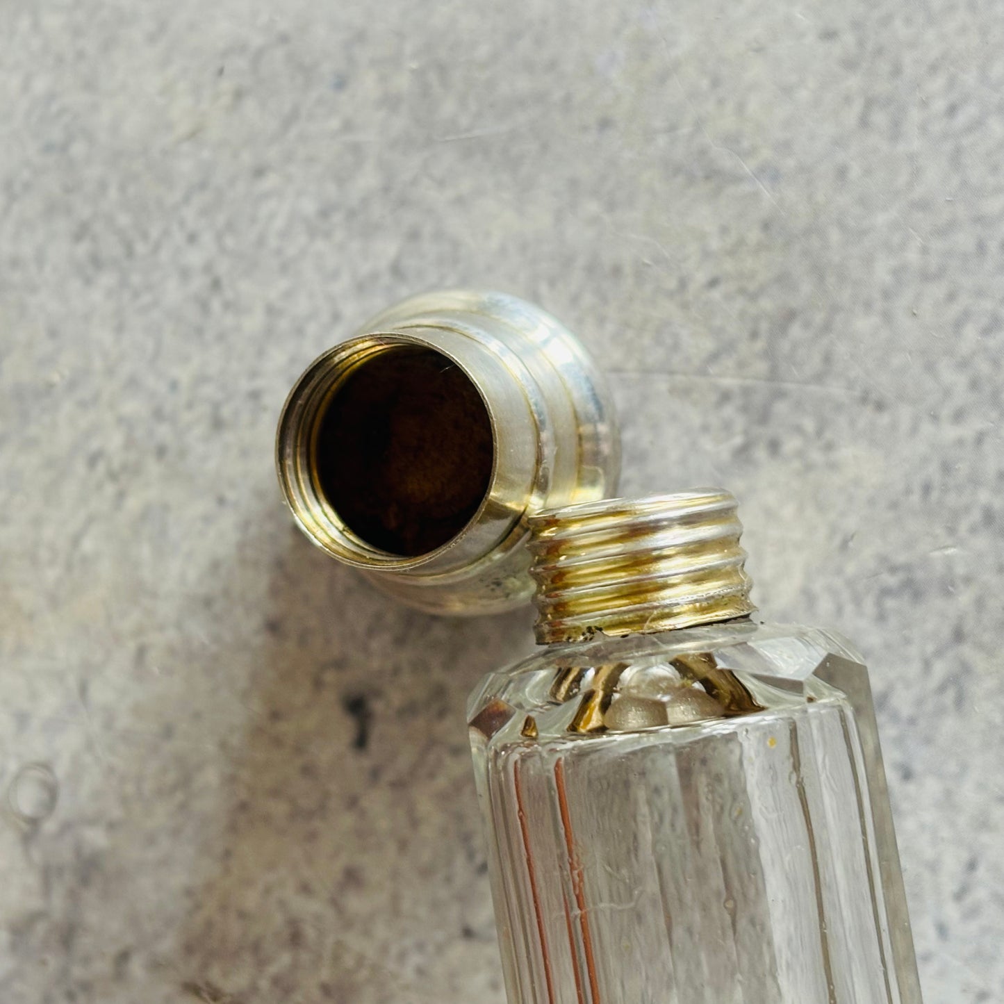 The Mixologist Tilly - Antique Glass Double Ended Scent Bottle & Case
