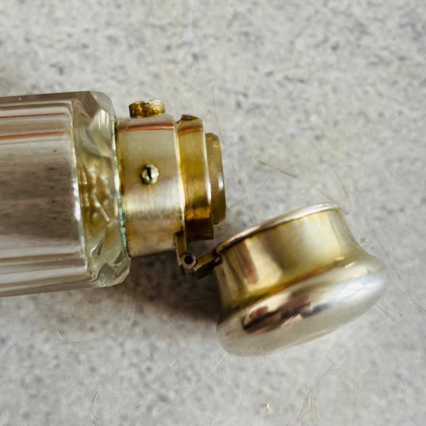 The Mixologist Tilly - Antique Glass Double Ended Scent Bottle & Case