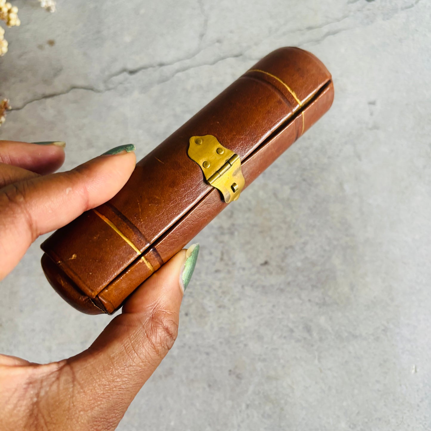 The Mixologist Tilly - Antique Glass Double Ended Scent Bottle & Case