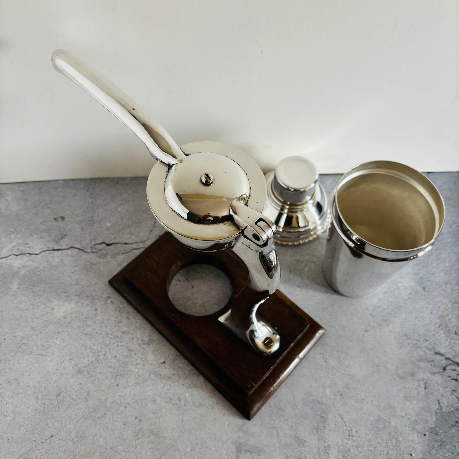 Antique Silver Cocktail Lemon Juicer by William Hutton & Sons