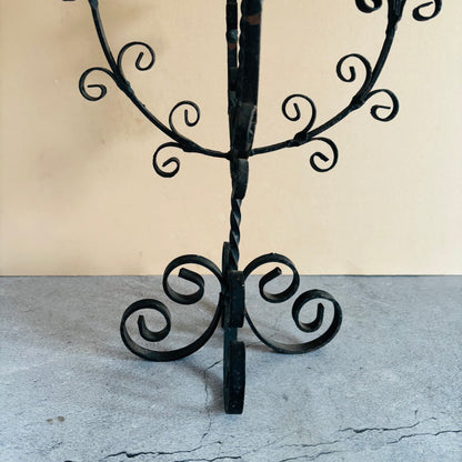 Antique Wrought Iron Candlestick Holder Candelabra | The Urban Vintage Affair