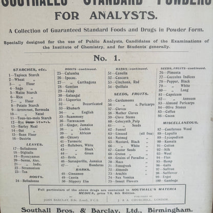 The Director Irene - Antique Analytical Specimen Sample Box