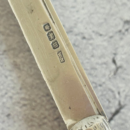 Silver and Mother Of Pearl Folding Fruit Knife 1914