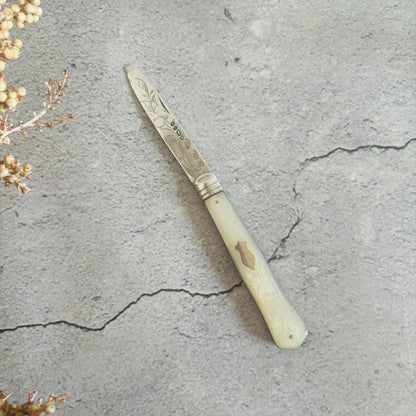 Victorian Silver Folding Fruit Knife 1875