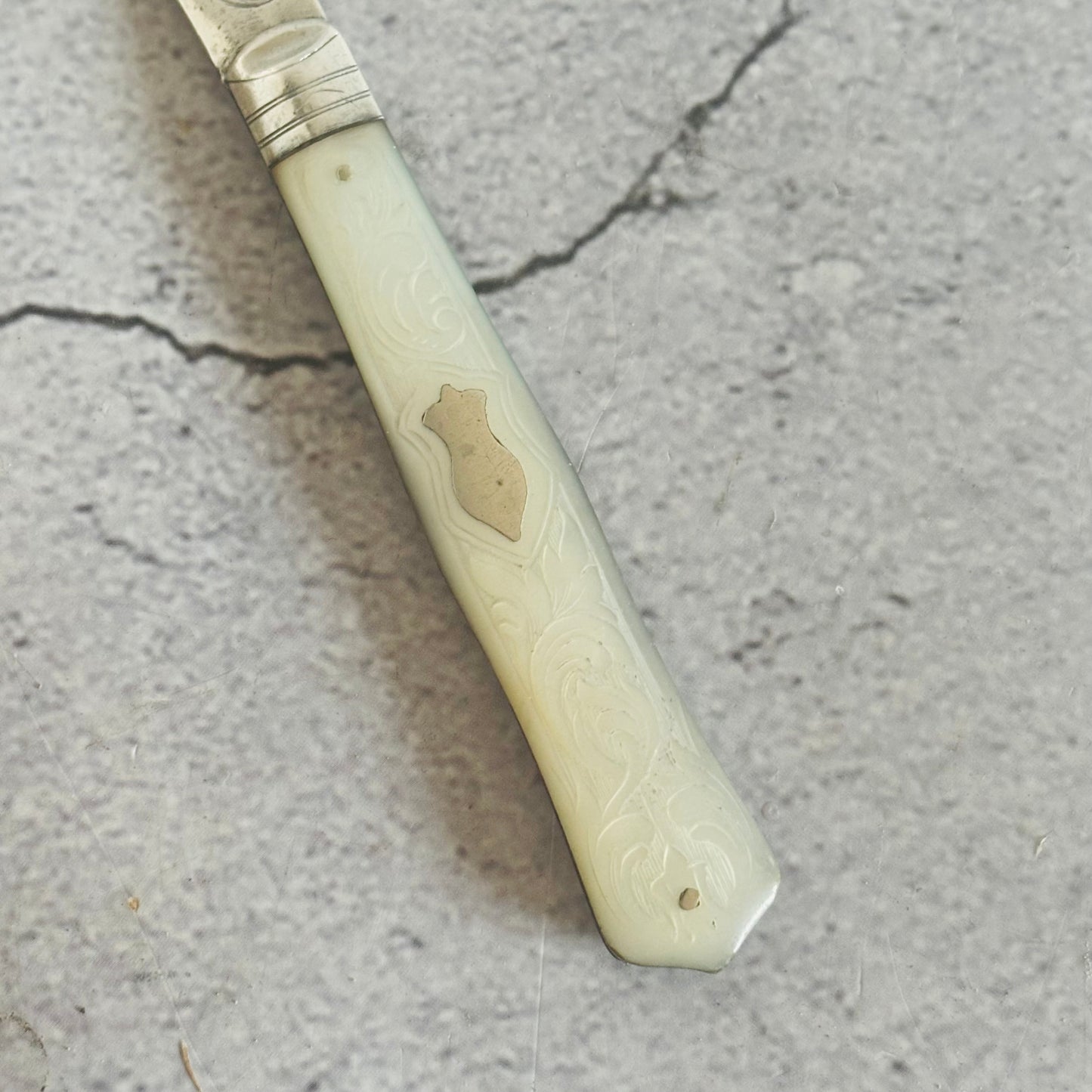 Victorian Silver Folding Fruit Knife 1875