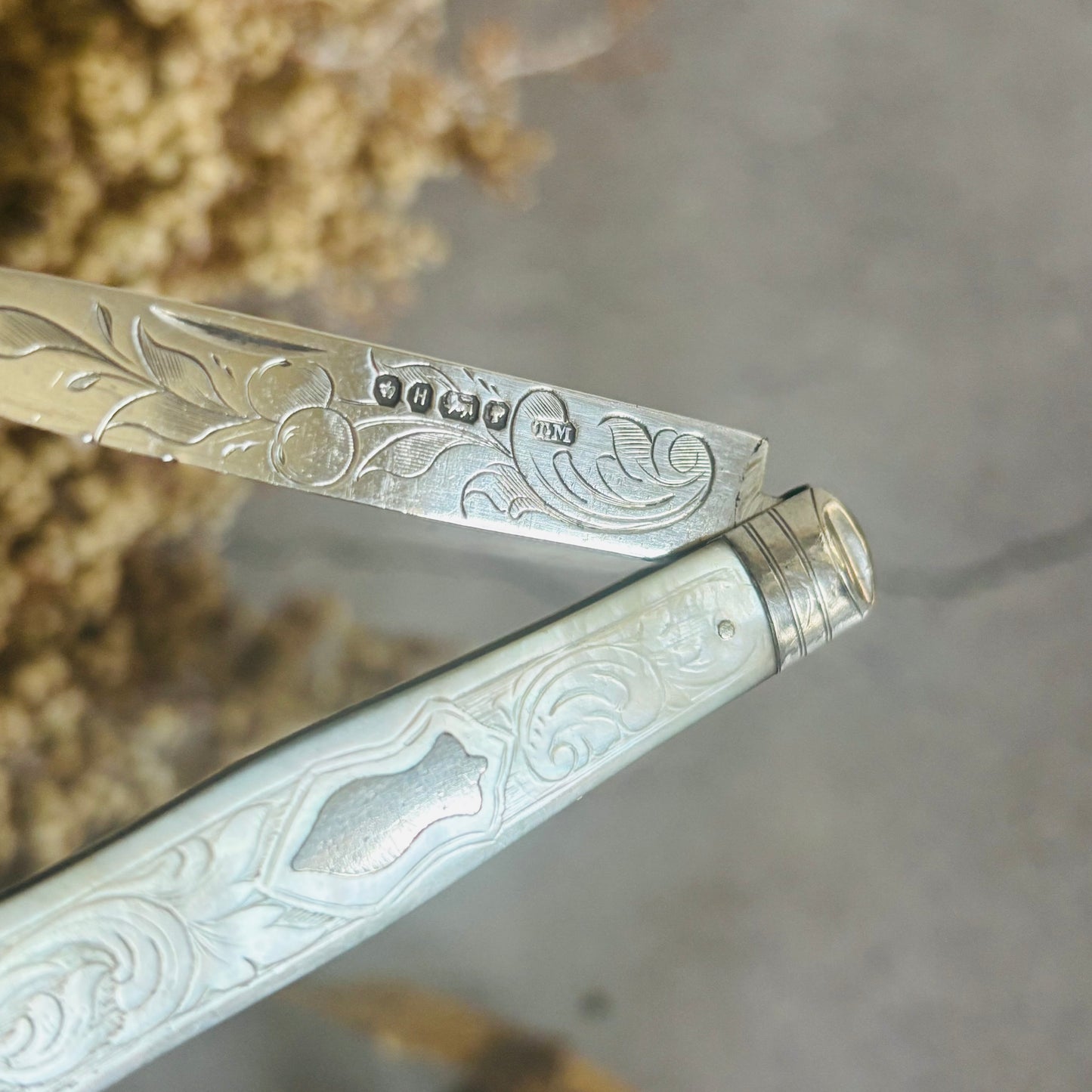 Victorian Silver Folding Fruit Knife 1875