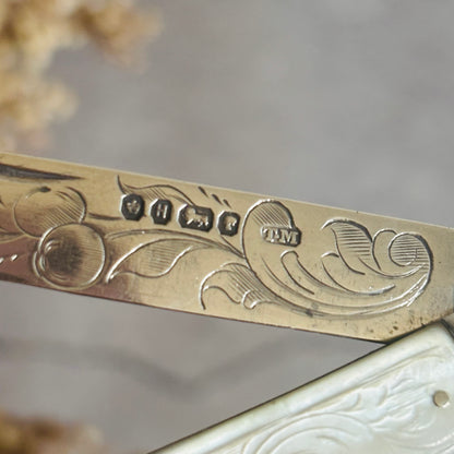Victorian Silver Folding Fruit Knife 1875