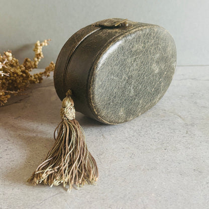 The Mixologist Mitch - Antique Leather Box With Tassel