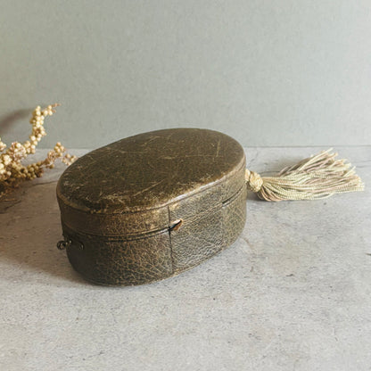 The Mixologist Mitch - Antique Leather Box With Tassel