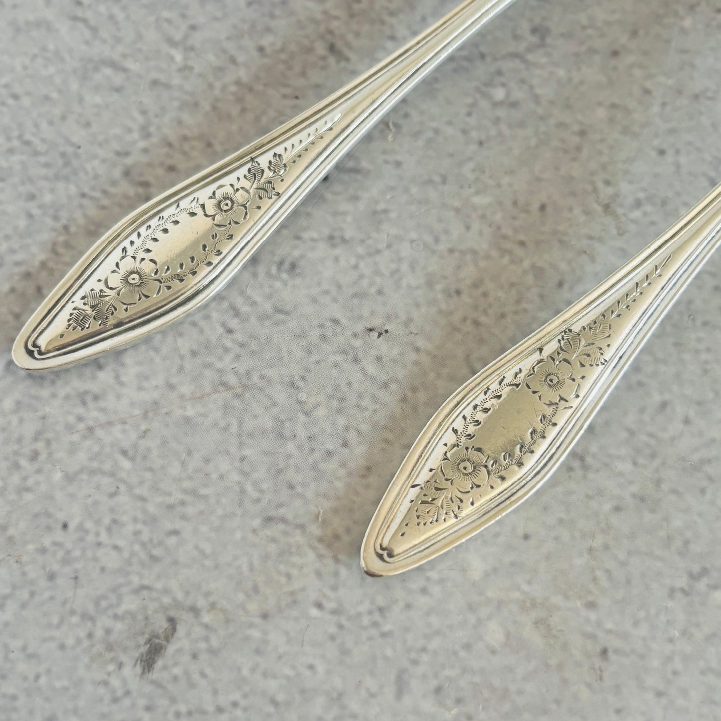 The Headhunter Winnie - Antique Silver Preserves Spoon & Butter Knife