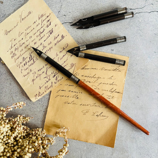 Vintage Premium Nib Dip Pen & Spare Nibs 