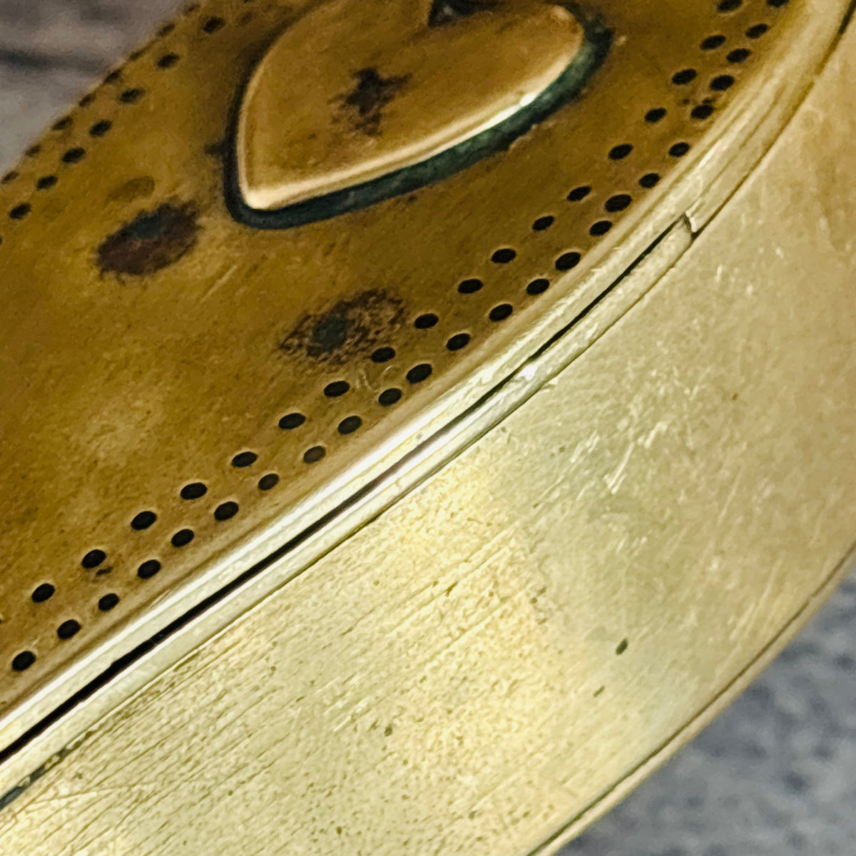 Antique Brass Dutch Coffin Puzzle Snuff Box | Rare Collectors Piece