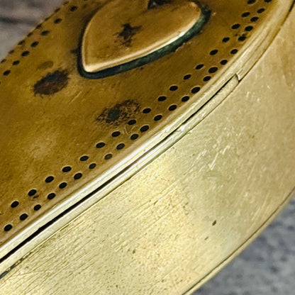 Antique Brass Dutch Coffin Puzzle Snuff Box | Rare Collectors Piece