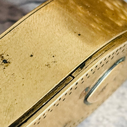 Antique Brass Dutch Coffin Puzzle Snuff Box | Rare Collectors Piece
