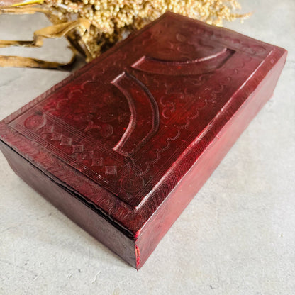 Vintage Tooled Leather North African Tuareg Box
