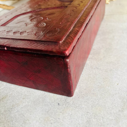 Vintage Tooled Leather North African Tuareg Box