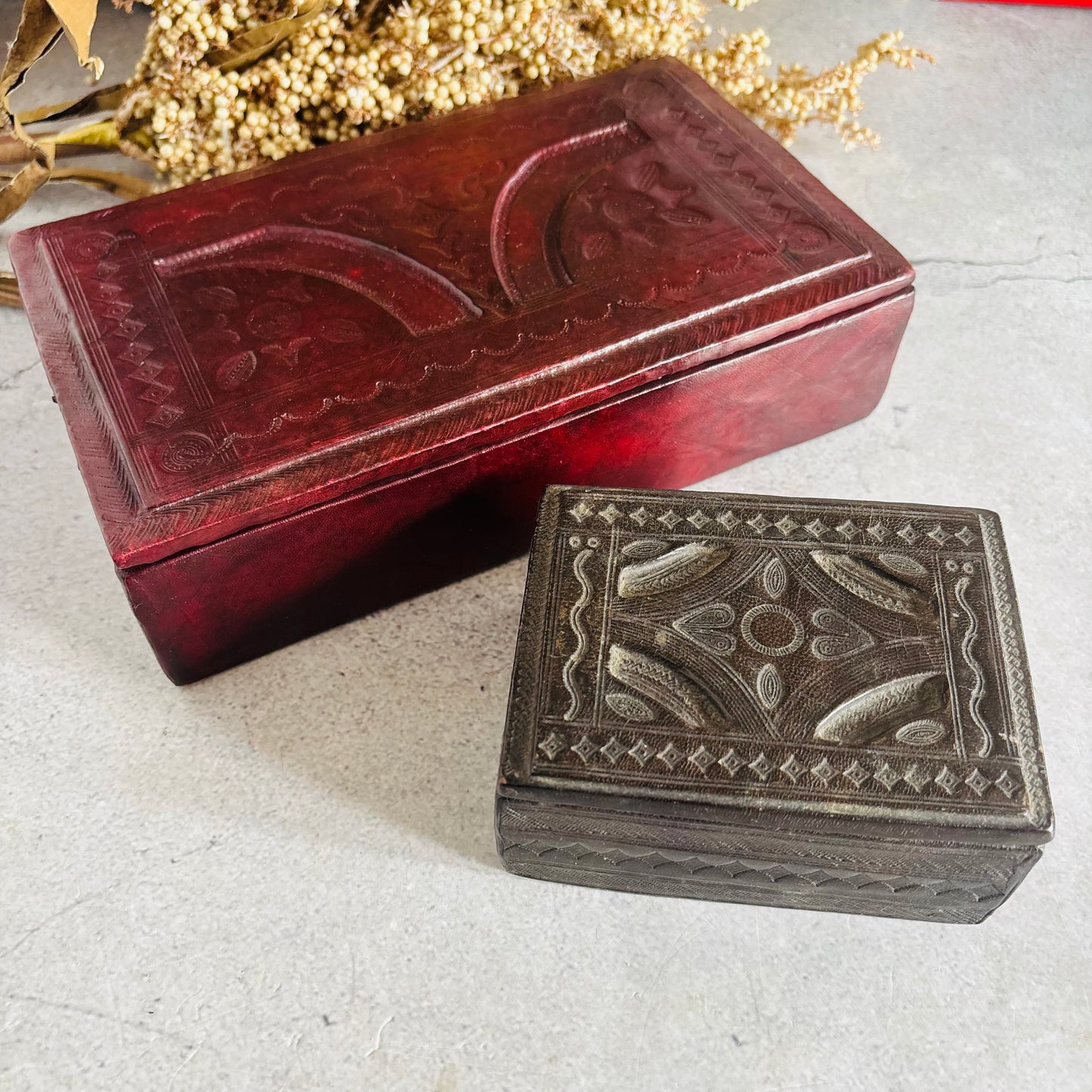 The Mixologist Mo - Vintage North African Tooled Leather Box