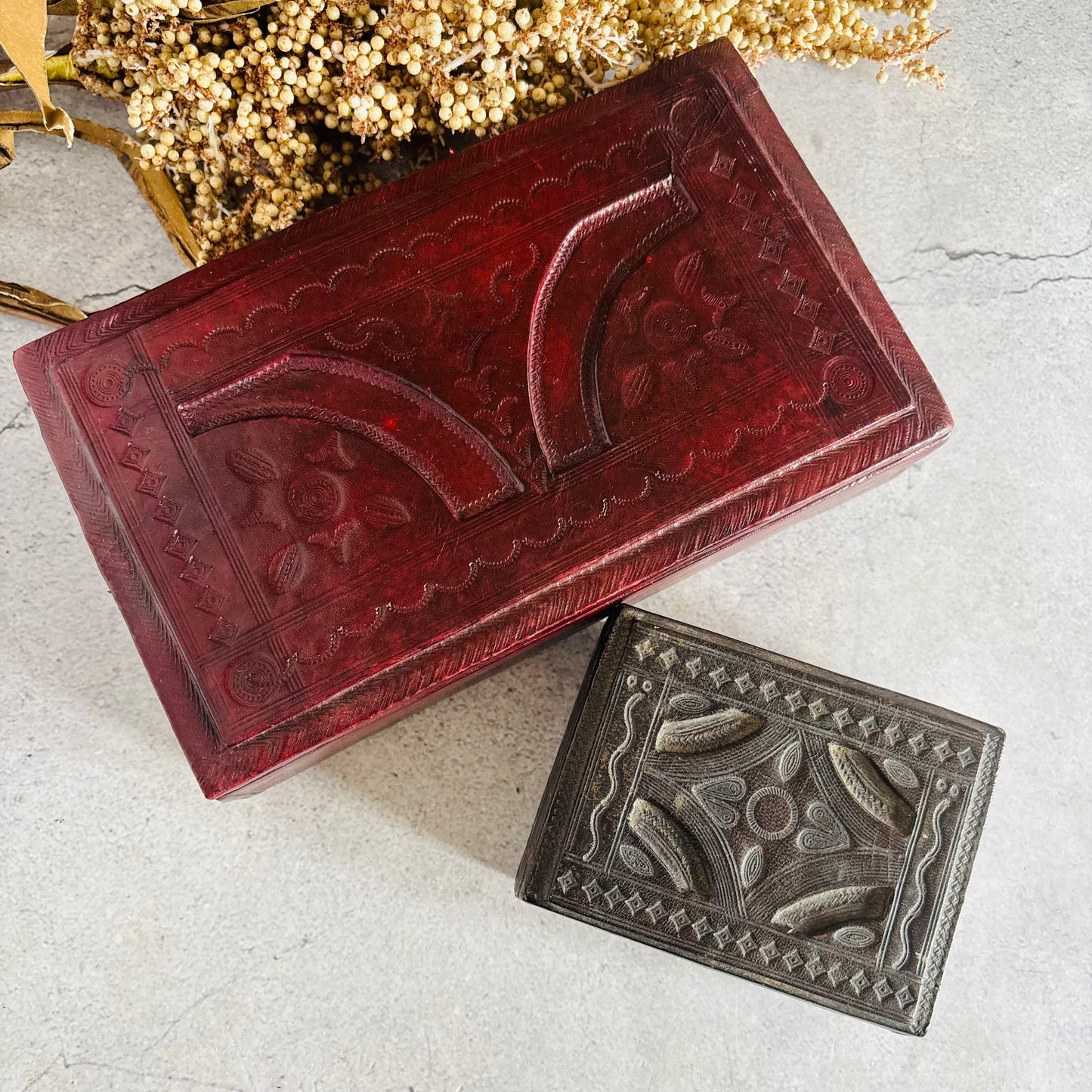 The Mixologist Mo - Vintage North African Tooled Leather Box