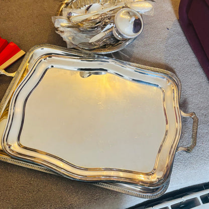 The Director Mickey - Art Deco Silver Plate Tray