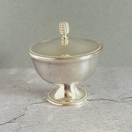 Very Sweet Antique Silver lidded Container 