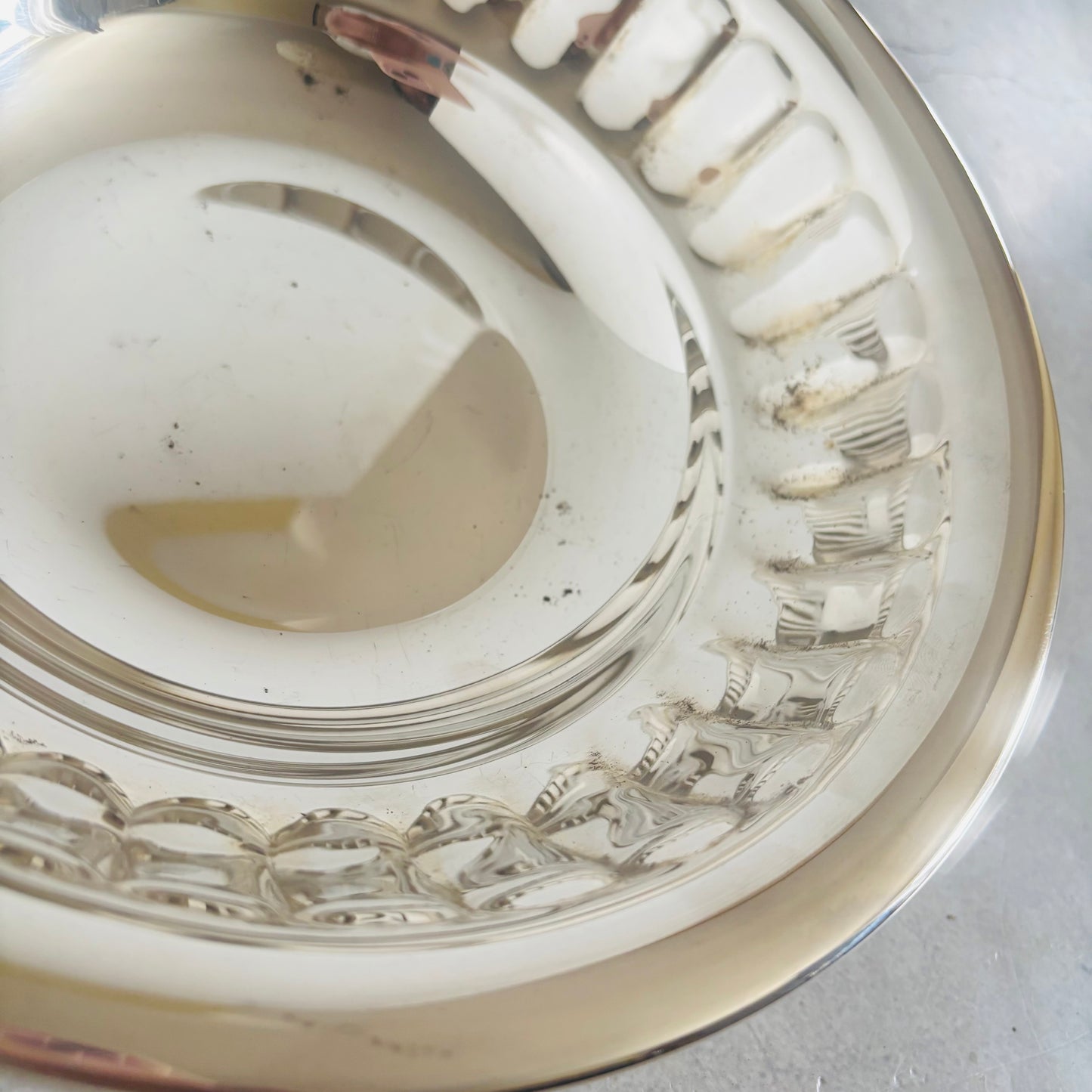 Master Mark -  Antique Silver Serving Dish