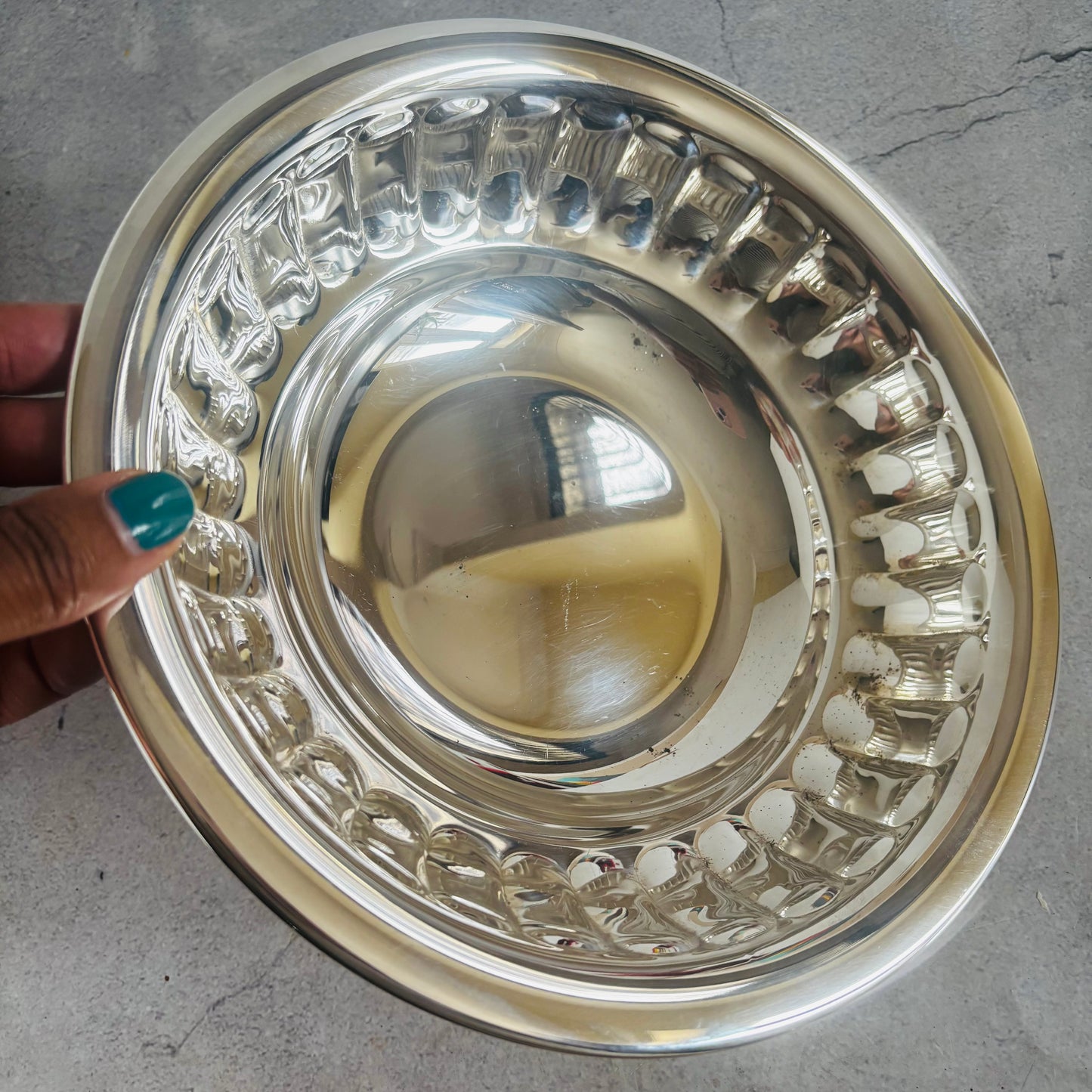 Master Mark -  Antique Silver Serving Dish