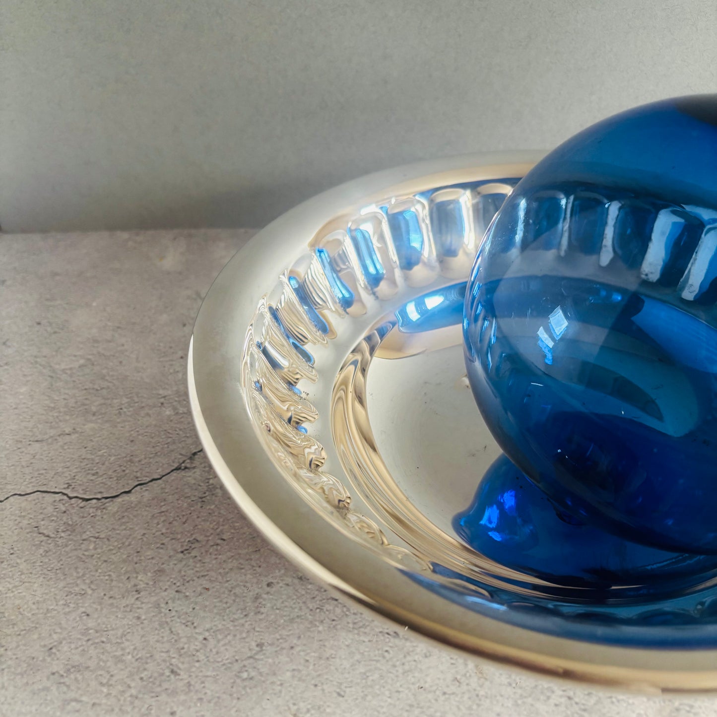 Master Mark -  Antique Silver Serving Dish