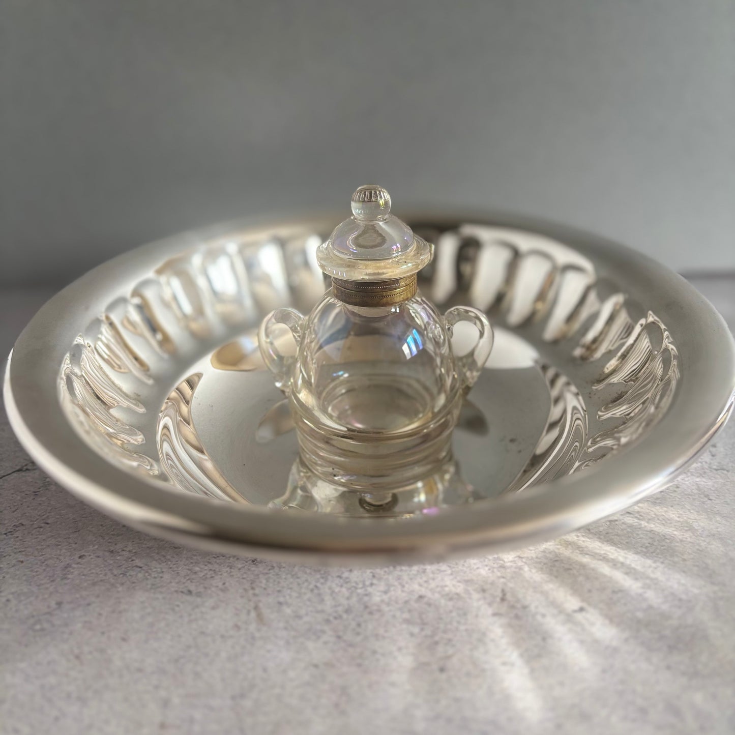Master Mark -  Antique Silver Serving Dish