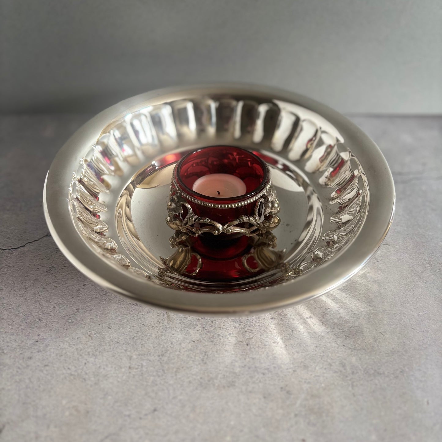 Master Mark -  Antique Silver Serving Dish