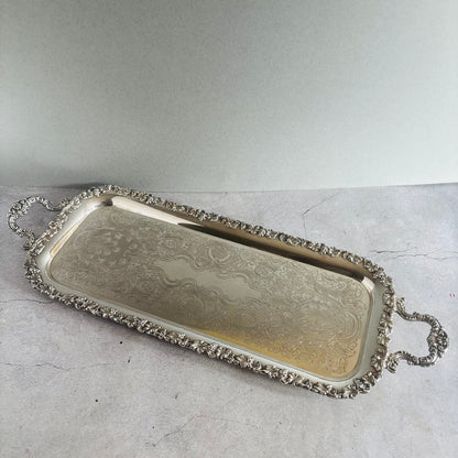 The Director Mel - Antique Silver Long Tray