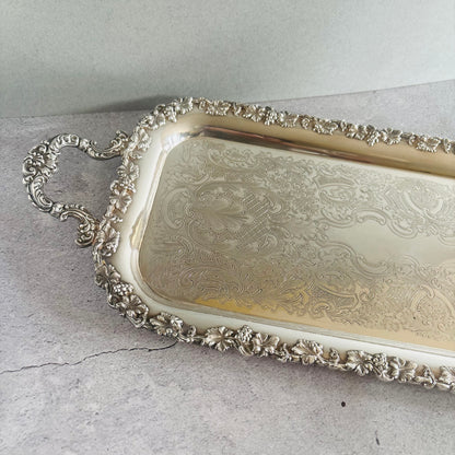 The Director Mel - Antique Silver Long Tray