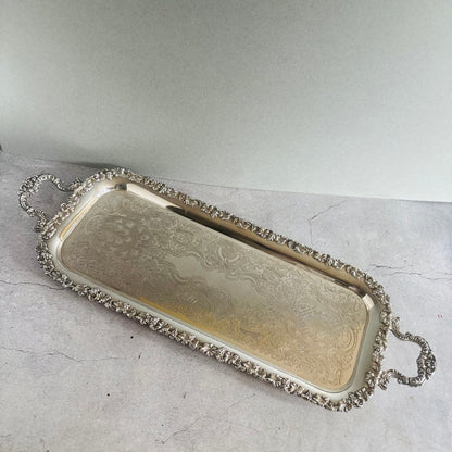 The Director Mel - Antique Silver Long Tray