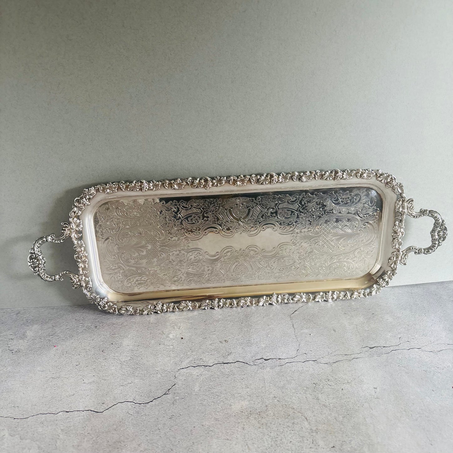 The Director Mel - Antique Silver Long Tray