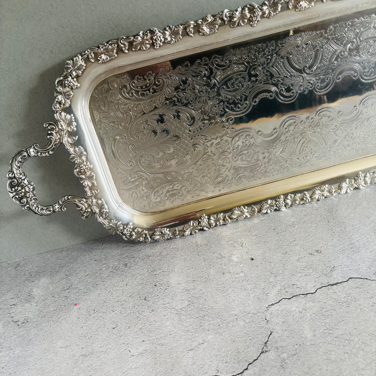 The Director Mel - Antique Silver Long Tray