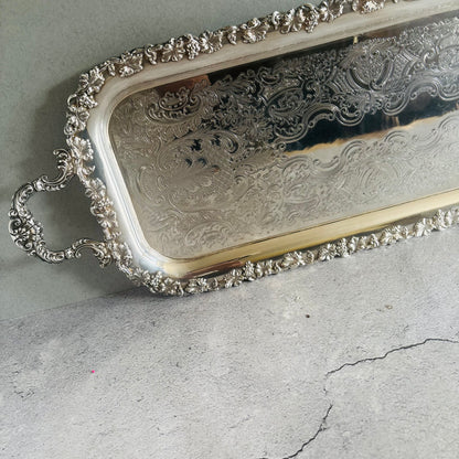 The Director Mel - Antique Silver Long Tray