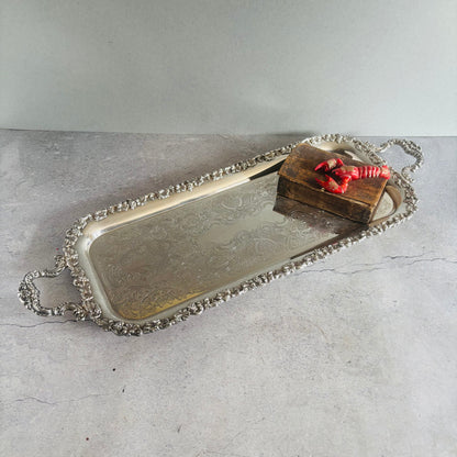 The Director Mel - Antique Silver Long Tray