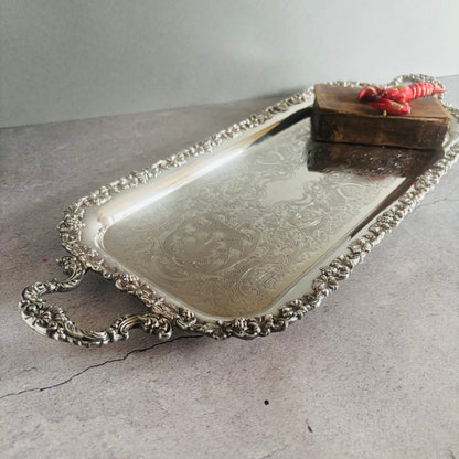The Director Mel - Antique Silver Long Tray