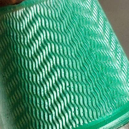 Sterling Silver Turquoise Enamel Sewing Thimble | The Urban Vintage Affair