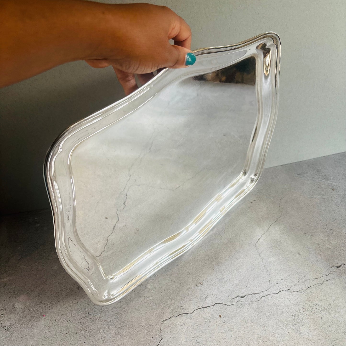 The Director Mickey - Art Deco Silver Plate Tray